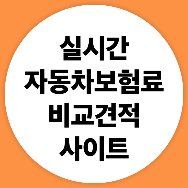 실시간자동차보험료비교견적사이트
